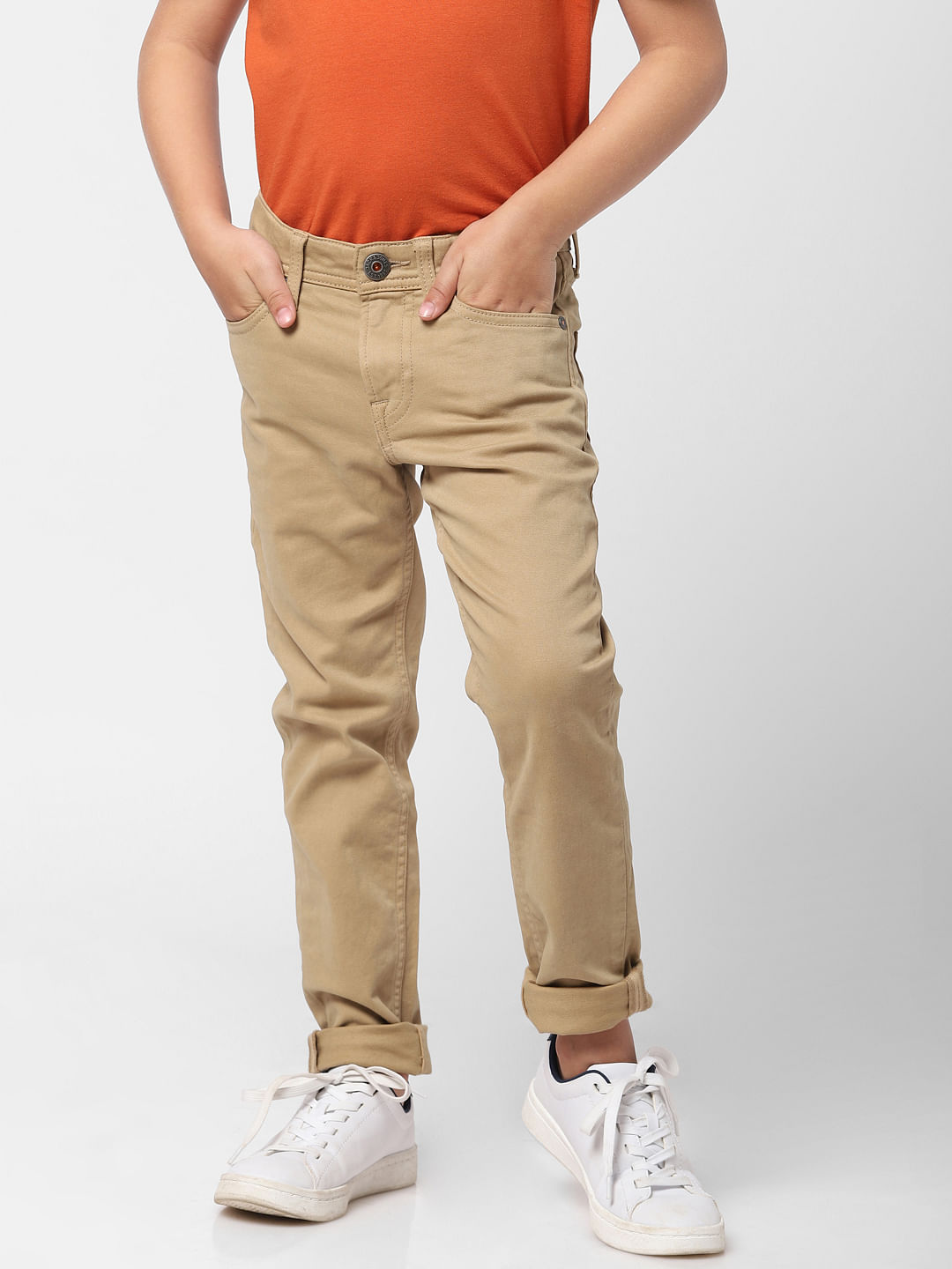 Toddler Boys' Slim Fit Chino Pants - Cat & Jack™ Brown 5t : Target